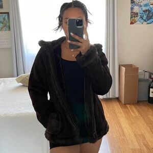 Vintage brown fur coat